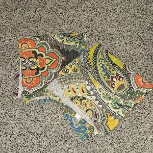 Two World Market Colorful Paisley Boho Patterned Fabric Napkins
